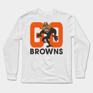 Cleveland Browns BullDawg - Go Browns! Growler Long Sleeve T-Shirt